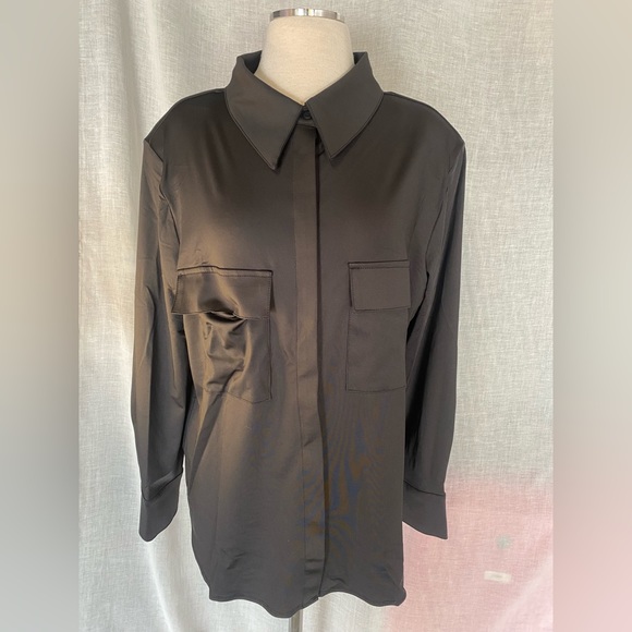Noir Black Button Up Shirt - Picture 1 of 2